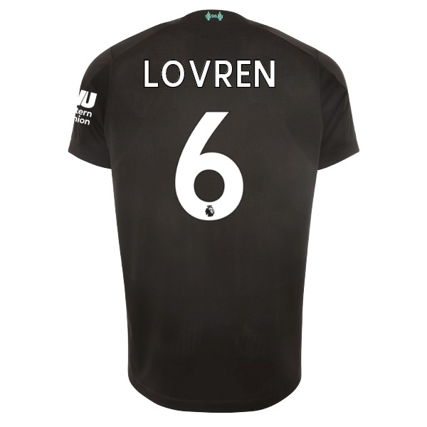 Camiseta Liverpool NO.6 Lovren 3ª Kit 2019 2020 Negro